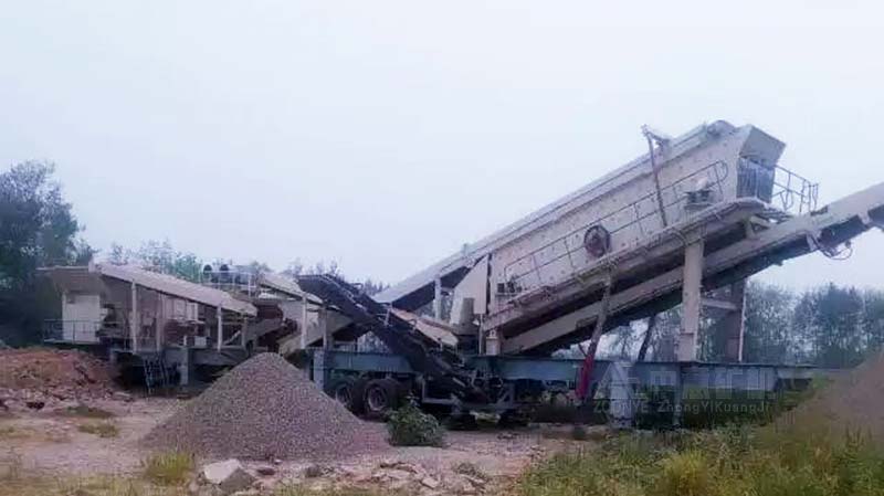 南陽建筑垃圾再生利用現場