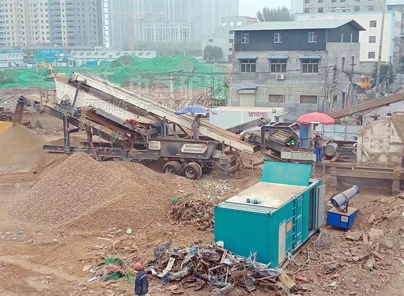 四川成都建筑垃圾處理現(xiàn)場 四川成都建筑垃圾處理現(xiàn)場