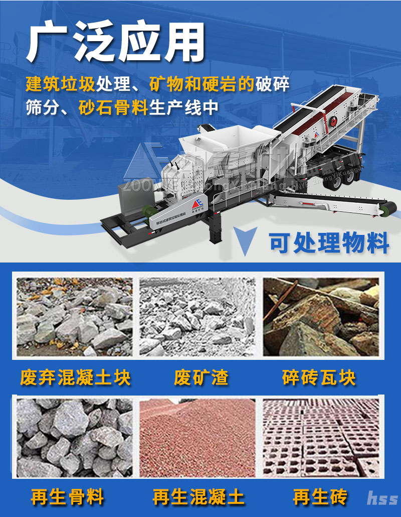 中意建筑垃圾處理設(shè)備應(yīng)用范圍廣泛 中意建筑垃圾處理設(shè)備應(yīng)用范圍廣泛