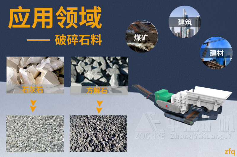 履帶式建筑垃圾移動破碎站應用