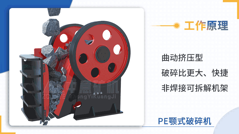 PE顎式破碎機(jī)工作原理
