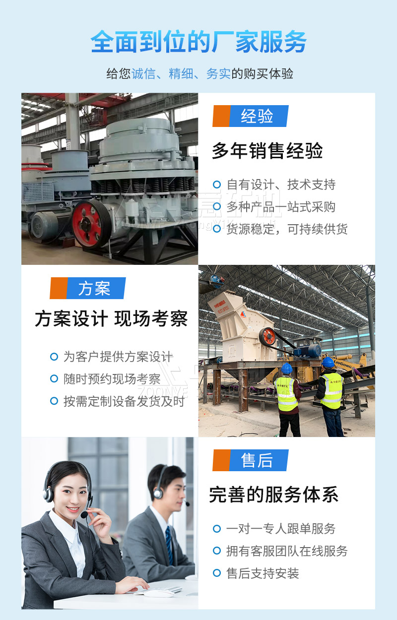 中意礦機制砂機提供售前、售中、售后服務