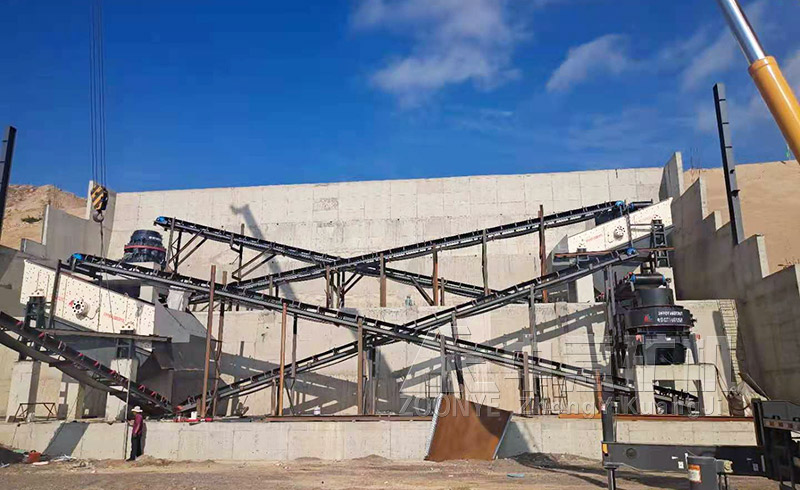 甘肅砂石料生產(chǎn)線現(xiàn)場實拍圖片一