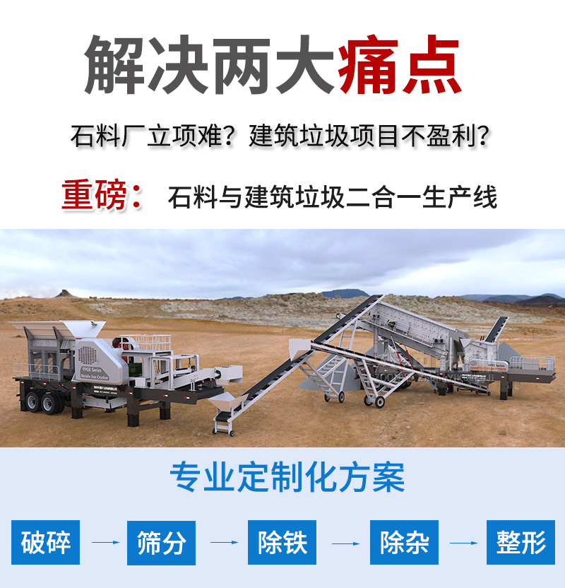 移動式破碎站實現建筑廢料就地資源化