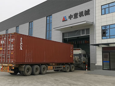 鄭州中意砂石設備分兩批發往海外