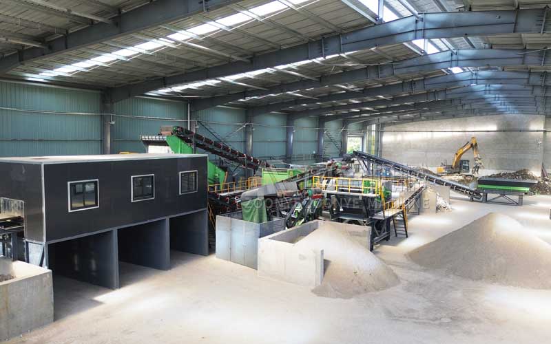 建筑裝修垃圾破碎篩分現(xiàn)場 建筑裝修垃圾破碎篩分現(xiàn)場