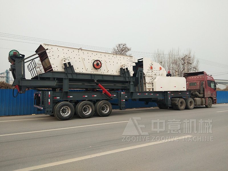 建筑渣土機(jī)械分選機(jī)移動破碎站發(fā)貨
